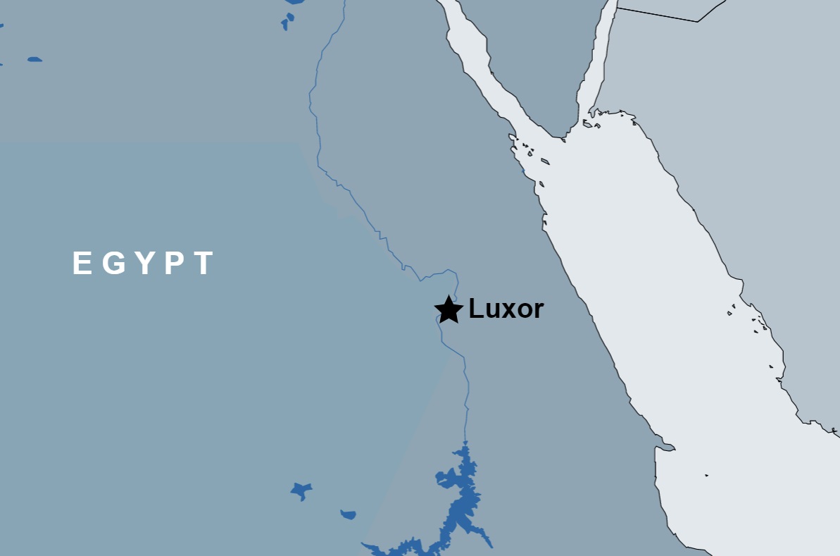 2 Day Trip to Luxor route map